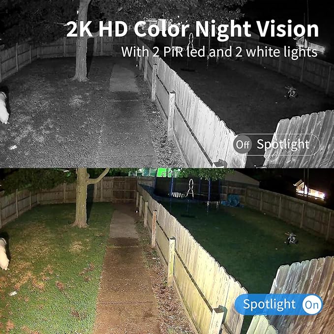 Armorcope Security Cameras Wireless Outdoor, Battery Powered 2k Color Night Vision, AI Motion Detection,IP66 Weatherproof, 2-Way Talk, SD/Cloud Storage,Cameras for Home Security-4 Pack