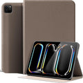 for iPad Pro 11 Inch Case 4th/3rd/2nd/1st Gen (2022-2018), Slim Leather Feel Protective Cover, Multi-Angle Stand & Auto Sleep/Wake Smart Folio, Grey Brown