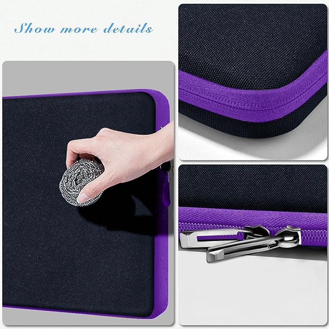 Hseok Laptop Sleeve 15.6 16 inch Case Compatible with MacBook Neo 16, MacBook Pro 16" M5/M4/M3/M2/M1, MacBook Air Pro 15", XPS 16, Most 15" 15.6" 16" Notebooks,B02K07