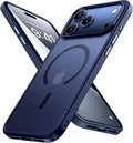 Miracase Magnetic for iPhone 17 Pro Max Case (Compatible with MagSafe) with Screen Protector Military-Grade Protection, Anti-Fingerprint Matte Phone Cover for iPhone 17 Pro Max 6.9 inch, Blue