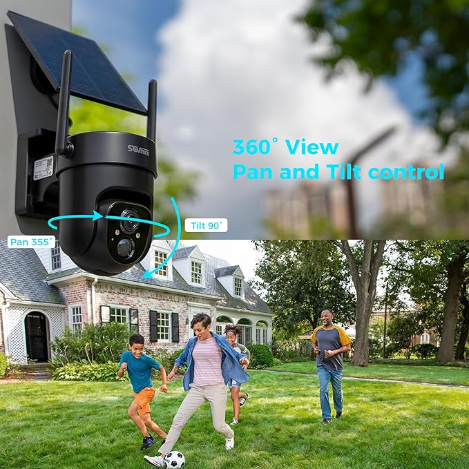 Vicohome QB 2K AI Solar Security Camera Wireless Outdoor, Battery Powered Cam, Two Way Audio, Motion Detection, Color Night Vision, Easy to Setup, Audible Flashlight Siren, 180 Days Exchange Policy