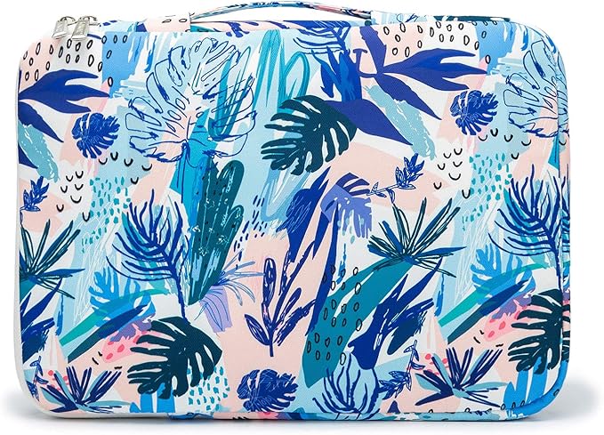 Kinmac 360° Heavy Duty Protective Laptop Sleeve Case Bag Cover with Handle for MacBook Air 13 inch,iPad Pro 13 inch and 13.3 inch HP,Dell,Lenovo,Asus,Acer Laptop (Sea Glass)