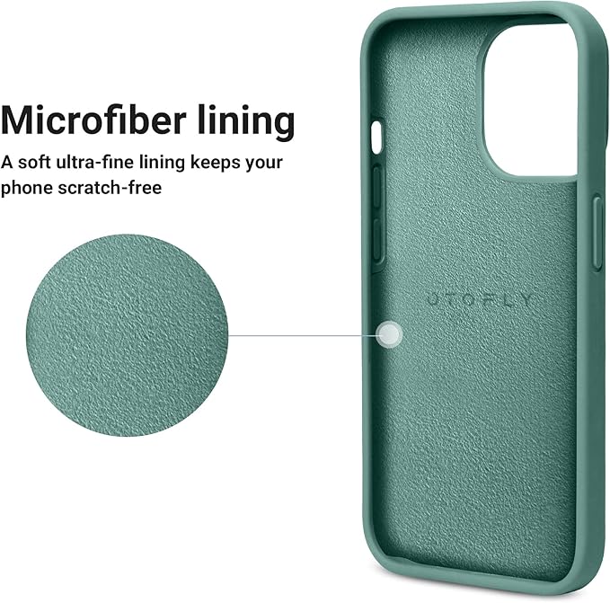 OTOFLY Designed for iPhone 13 Pro Max Case, Silicone Shockproof Slim Thin Phone Case for iPhone 13 ProMax Case 6.7 inch (Midnight Green)