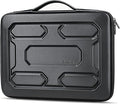 DOMISO 15.6 inch Laptop Sleeve with Handle Shockproof Computer Bag Waterproof EVA Protective Carrying Case for 15.6" Lenovo Yoga 720 IdeaPad 310 320 ThinkPad T570/Dell Inspiron 15/HP Envy 15, Black