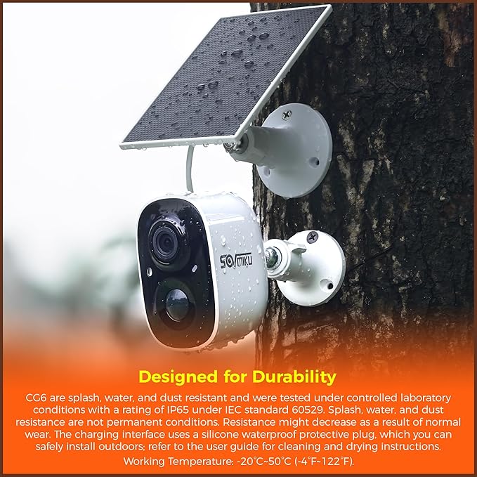 Vicohome CG6 Best 2K Solar Security Camera Wireless Outdoor System, No NVR Needed, Battery Powered, Easy to Setup, Motion Detection, Two Way Audio,Color Night Vision, SD Slot, 180 Days Exchange Policy
