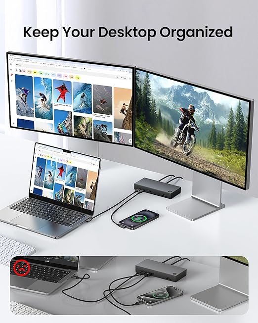 Silkland 20Gbps USB C Data Cable Right Angle, Short 1FT 90 Degree USB C 3.2 Gen 2x2 High Speed Data Transfer Cable, 5K/4K 60Hz Monitor Display, 240W PD Charging, Compatible for SSD, Hub, Dock, eGPU