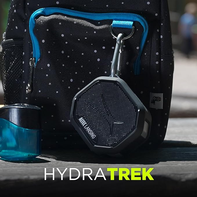 Altec Lansing HYDRATREK Magnetic Bluetooth Speaker, Waterproof IP67, 5W RMS Output, True Wireless Pairing, USB-C Quick Charge, 3.7V 400mAh Battery, Voice Assistant, Perfect for Any Adventure