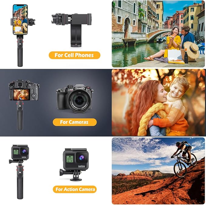 Zeadio Smartphone Video Cage Rig, Filmmaking Vlogging Case, Phone Stabilizer Tripod Mount with Wireless Remote Shutter Fits for All iPhone and Android Smartphones