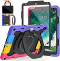 ROISKIN for iPad Pro 10.5 Case 2017/iPad Air 3rd Generation Case 2019, Rugged Heavy Duty Protective Cover with Screen Protector Pencil Holder, 360° Swivel Stand/Handle, Shoulder Strap for Kids