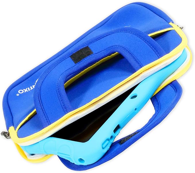 Contixo 10" Tablet Sleeve Bag - Compatible with K102 & K103 Kids Tablets, Shockproof & Water-Resistant Protective Carrying Case with Soft Lining - Dark Blue
