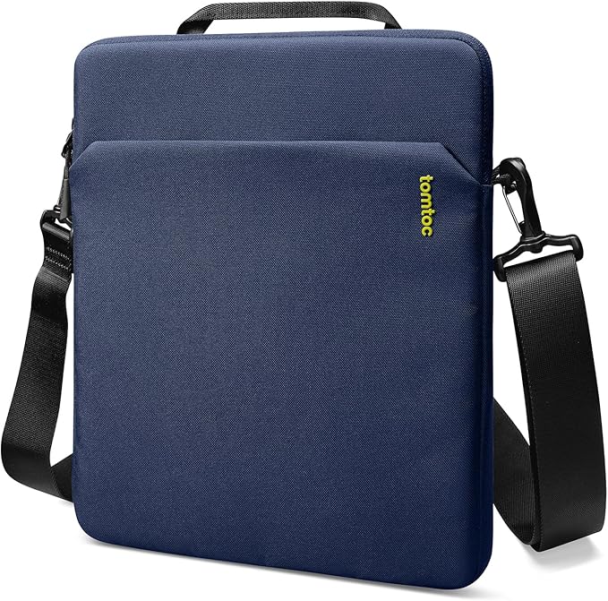 tomtoc Light-B19 Slim 13 Inch iPad Sleeve Shoulder Bag for 2025 iPad Pro M5/M4 with Acessories Storage, Eco-Friendly Fabric, Tailored for iPad Pro with Magic Keyboard and Smart Keyboard Folio