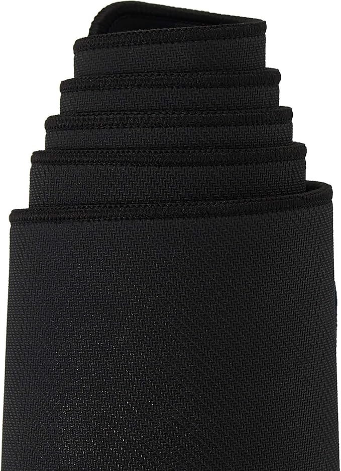 Mega Size Gaming Mouse Pad - Anti Slip Rubber Base - Stitched Edges - Large Desk Mat - 48" x 24" x 0.16" (Mega, All Black/No Logo)