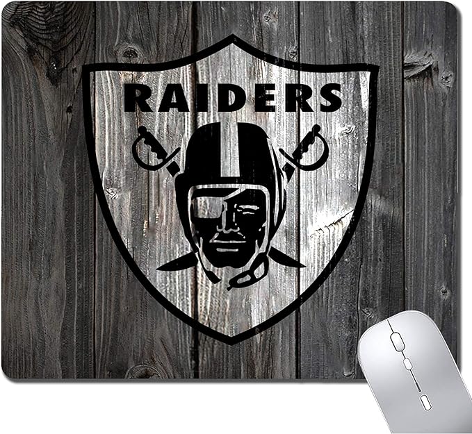 Wood Grain Design Sports Mouse Pad, Non-Slip Rubber Base Mousepad for Computers Laptop, Gaming Mousepad Desk Accessories, Office Supplies - Mouse Pads for Desk