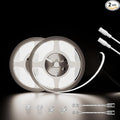 PAUTIX COB LED Strip Lights 48ft/15m Super Bright,504 LEDs/m Natural White 5000K CRI90+ Flexible LED Tape 24V for Cabinet Home DIY Lighting Projects with 2pcs COB Connector(Power Supply Not Included)