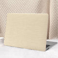 Seorsok Compatible with MacBook Pro 13 inch Case M2 2023,2022,2021-2016 A2338 M1 A2251 A2289 A2159 A1989 A1708 A1706,Elegant Leather Plastic Hard Shell Case with Keyboard Cover,Khaki No Logo Cutout
