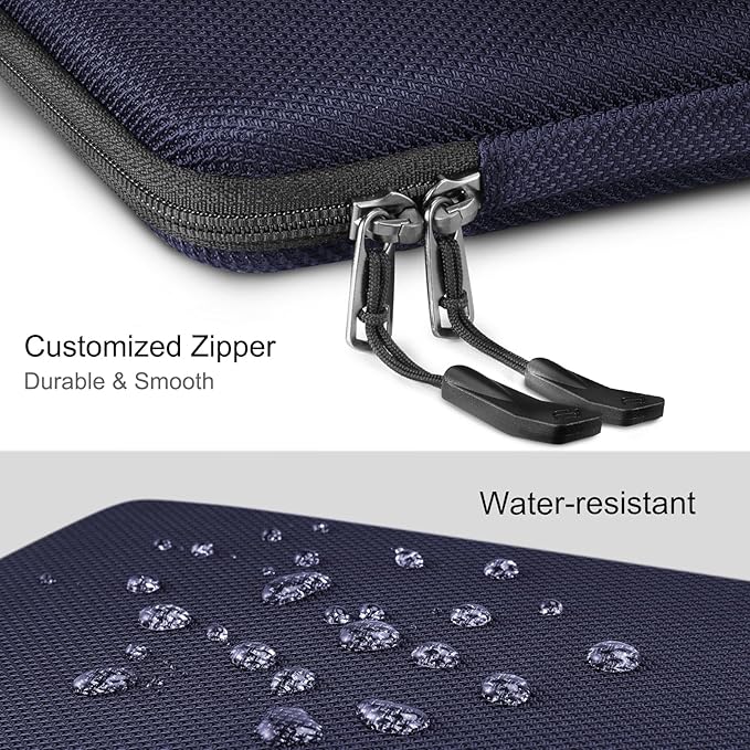 FINPAC Hard Laptop Sleeve Case for 15.3 inch MacBook Air M5 M4 M3 M2 (2026-2023) A3448 A3241 A3114, 16.2 inch MacBook Pro 2026 M5/M4/M3/M2/M1 Pro/Max, Waterproof Case for Surface Laptop, Deep Blue