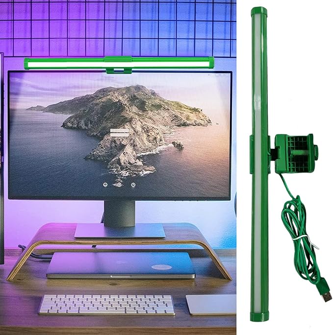 Computer Monitor Lamp | 3 Colors Adjustable Lamp Anti-Glare | Screen Desk Light Bar - for Office Home Table Dorm College Workbench Cubicle Desk