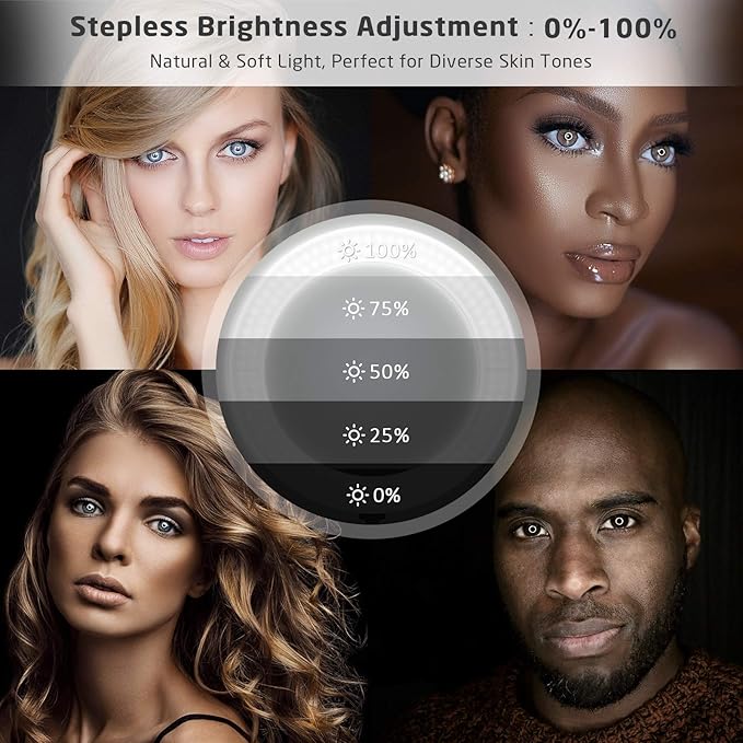 18 inch Ring Light with Stand,60W Bi-Color 3000-5800K Professional Ring Lights with Tripod for Makeup Vlog, Tattoo Large Ring Light for Phone Camera Tablet