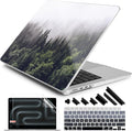 DONGKE Case for MacBook Pro 14 Inch (2026-2021 Release, M5 M4 M3 M2 M1 Pro/Max Chip), Plastic Slim Hard Shell Protective Cover with Keyboard Cover & Screen Protector, Forest