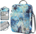 Dadanism 9-11 Inch Tablet Sleeve Bag Carrying Case with Shoulder Strap for iPad (A16) 11", iPad 10th Gen 10.9", iPad Air M4/Pro M5 11", iPad 9/8/7th 10.2", Galaxy Tab A11+ Plus 11", Marble Blue
