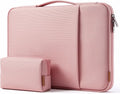 DOMISO 17.3 inch Laptop Sleeve Case Water Resistant Shockproof Protective Computer Bag for 17.3" Notebook/IdeaPad/LG Gram/HP Pavilion Envy 17/MSI with Accesory Bag,Pink