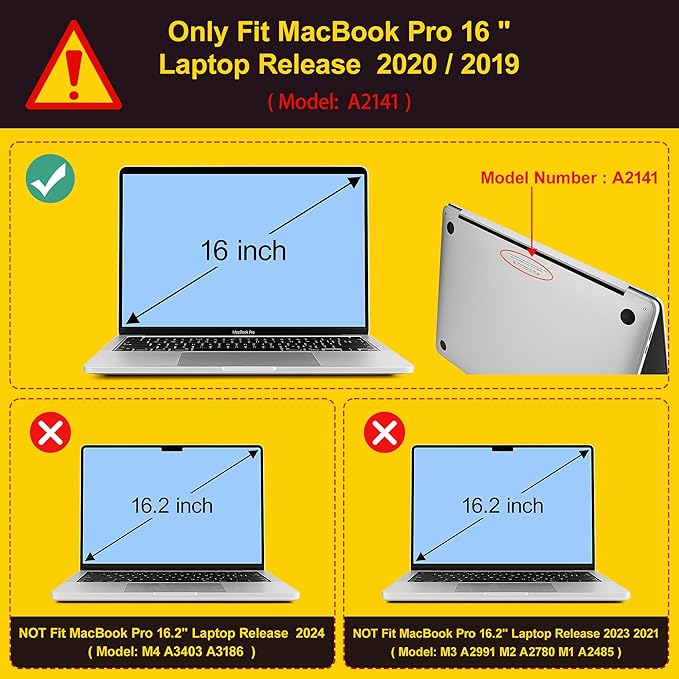 May Chen for MacBook Pro 16 inch A2141 2020 2019 Release, Screen Protector & Keyboard Cover Plastic Soft-Touch Case for MacBook Pro 16-inch with Touch Bar & Touch ID - Strawberry