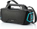 GEARit Boombox Outdoor Speaker Portable | 120W Subwoofer Deep Bass Karaoke | IPX6 Waterproof RGB Light Bluetooth 5.3 EQ | AUX/MicroSD/USB Power Bank 12H Playtime for Camping Beach Party Pool Gift