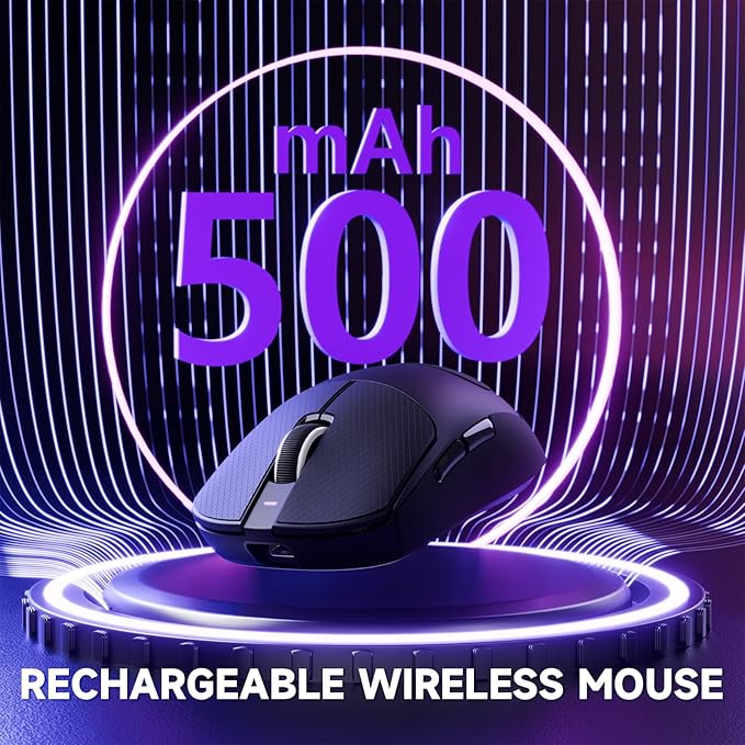 ATTACK SHARK X8 PRO 8K Wireless Gaming Mouse,PAW 3395PRO Sensor,40K DPI,Tri-Mode,55g Ultra-Light,Broadcom 52840 MCU Chip,Programmable Mice with Coiled Cable for PC/MAC/Win-Black&Tape