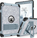 YINLAI Case for iPad 6th Generation,iPad 5th Generation Case,iPad 9.7 Case,Glitter Women Shockproof Drop Protection Cover with Kickstand iPad 9.7 inch iPad Air2 A1893/A1954/A1822/A1823,Titanium Blue