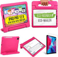 Cooper Dynamo iPad Pro 12.9 Case for Kids for iPad Pro 12.9 6th Generation Case (2022), Also Fits 5th-4th-3rd Gen (2021, 2020, 2018) | Rugged Foam, Magic Handle, Stand, Pencil Holder (Pink)