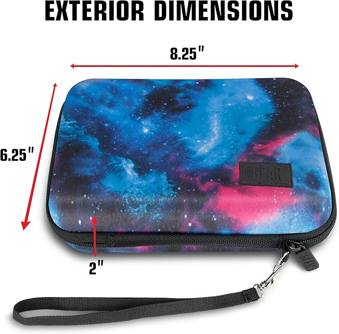 USA Gear 7 Inch Hard Case for Mini Laptops Fits GPD Win Mini (2025), One Netbook One Mix 1S Yoga, Small Notebook UMPC Computer & More - Storage Travel Case with Water Resistant Exterior (Galaxy)