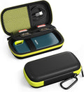 ProCase Hard Carrying Case for SanDisk Extreme/SanDisk Extreme Pro Portable External SSD, 500GB 1TB 2TB 4TB 8TB USB-C Solid State Drive, EVA Shockproof Travel Case with 2 SD Card Slots -GreenBlack