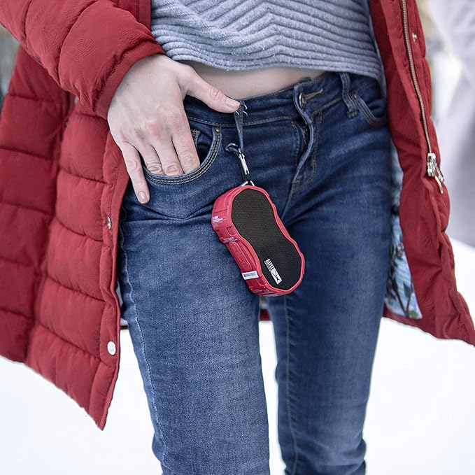 Altec Lansing - Baby Boom Waterproof Bluetooth Speaker, Wireless & Portable for Travel & Outdoor Use, Deep Bass & Loud Sound, 1 Pack (Red)