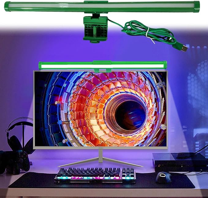 Computer Monitor Lamp | 3 Colors Adjustable Lamp Anti-Glare | Screen Desk Light Bar - for Office Home Table Dorm College Workbench Cubicle Desk