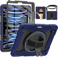 ROISKIN for iPad Pro 12.9 -Inch Case (6th, 5th, 4th & 3rd Gen) with HD Screen Protector, 360 Stand, Hand Strap, Pencil Holder,Shoulder Strap,Rugged Bulky Full Body 12.9 iPad Pro Case