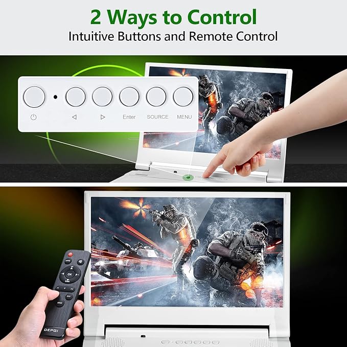 DEPGI 12.5" Portable Gaming Monitor for Xbox Series S (not Included), 1080P Full HD Display with IPS Screen Dual HDMI 2, Support HDR Freesync 3 Game Modes, for Travel Outdoor Indoor Use