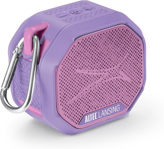 Altec Lansing HYDRATREK Magnetic Bluetooth Speaker, Waterproof IP67, Portable Speaker, True Wireless Pairing, USB-C Quick Charge, 3.7V 400mAh Battery, Voice Assistant, Perfect for Any Adventure