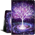 iPad 9th Generation Case, iPad 8th Generation Cases, ipad 7th Generation case, iPad 10.2Cases Kids Boy Girls Men Women Multi-Angle View Adjustable Stand Auto WakeSleep, Galaxy Fluorescent Tree