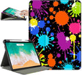 for iPad Air 11-inch Case, iPad Air 5th/Air 4th Gen Case with Pencil Holder for iPad Pro 11 Inch 4th/3rd/2nd/1st case with Multi-Angle View Adjustable Stand Auto Wake Sleep Pigment Paint Splash