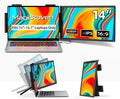 MAGICRAVEN Laptop Screen Extender, 14" 1080P Portable Monitor, Type-C HDMI Plug and Play for 13.3" - 16.1" Laptops, 270° Rotation Attachment Display for Windows/MacOS/Chrome Laptop Phone