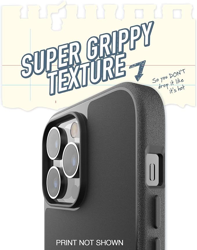 Smartish® iPhone 14 Pro Max Slim Case - Gripmunk Compatible with MagSafe [Lightweight + Protective] Thin Grip Cover with Microfiber Lining - Secret Menu