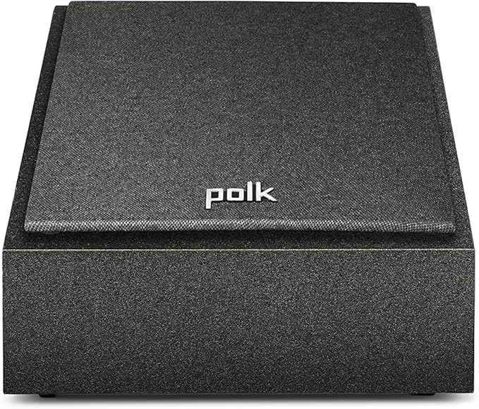 Polk Monitor XT90 Hi-Res Height Speaker Pair for 3D Sound Effect - Dolby Atmos-Certified, DTS:X and DTS Virtual:X Compatible, Surround Sound Speakers, 4" Dynamically Balanced Woofer, Midnight Black