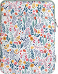 TiMOVO 9-11" Tablet Sleeve Bag for iPad 11-inch A16 2025, iPad 10.9"/10.2"| Air 11 Inch/5th/4th Gen. 10.9", Galaxy Tab A9+/A11Plus 11", Protective Bag Fit Smart Keyboard, Flowers