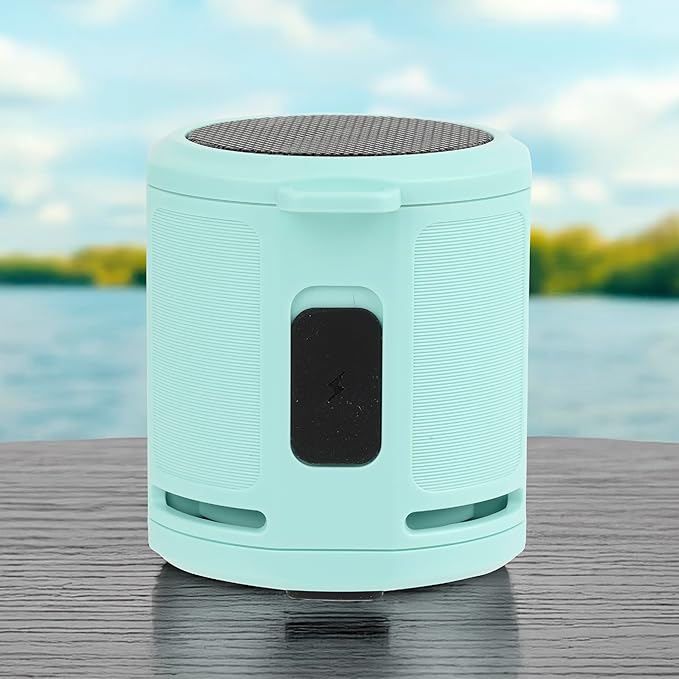 Altec Lansing HydraMicro - Waterproof Bluetooth Speaker, Lightweight & Portable Speaker for Travel & Outdoor Use, Mint