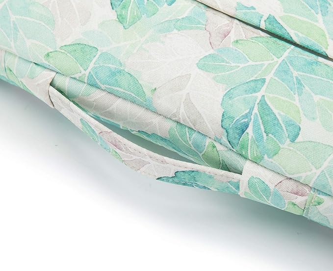 Kinmac 360° Heavy Duty Protective Laptop Computer Sleeve case Bag Cover with Handle for MacBook Pro 14 inch,14 inch-14.4 inch HP Lenovo Dell ASUS Acer Laptop (Green Leaf)