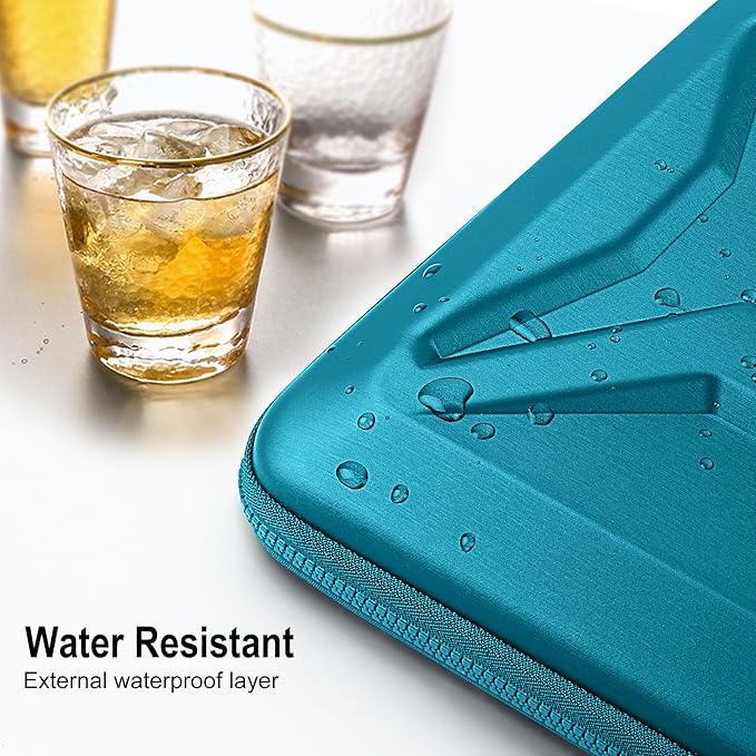 DOMISO 17-17.3 Inch Laptop Hard Case, Waterproof Shockproof Hard Shell Protective Laptop Sleeve with Handle for Dell XPS 17/Lenovo IdeaPad/Acer Aspire/HP Envy 17/LG gram 17, Teal