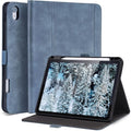 Case for iPad Air 11 Inch M4/M3/M2 (2026/2025/2024),iPad Air 5th/4th Generation 10.9'' Folio Cover with Pencil Holder Pocket,Magnetic Closure,Multi Angles Stand,Auto Sleep/Wake,Light Blue