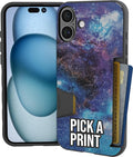 Smartish® iPhone 16 Plus Wallet Case - Wallet Slayer Vol. 1 [Slim + Protective] Credit Card Holder - Drop Tested Hidden Credit Card Slot Cover for Apple iPhone 16 Plus - Custom Prints