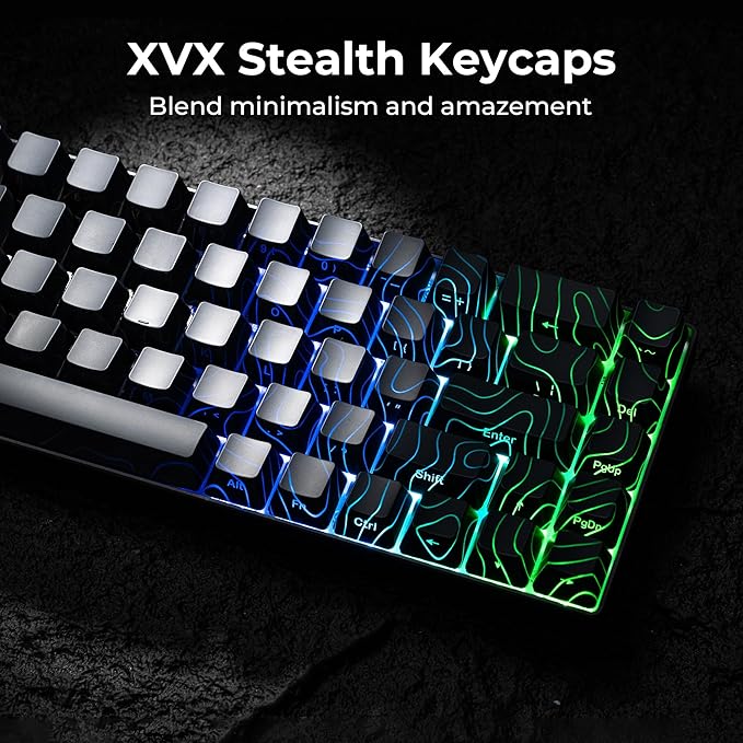 XVX HE68 Max Rapid Trigger Keyboard 60% Percent,Hall Effect Keyboard with Gateron Magnetic Jade Max Switch,CNC Aluminum Frame Custom Mechanical Key Board for PC/Laptop/Xbox/PS4/PS5, Black Phantom