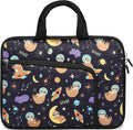 11 11.6 12 12.1 12.5 inches Laptop Sleeve Chromebook Case Ultrabook Case Notebook Sleeve PC Messenger Bag Tablet Case Neoprene Handle Sleeve for Women Men, Two Pockets(Space Sloth)